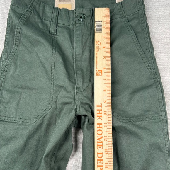 Levis Pants Womens‎ 24 Olive Green Twill Army 25x27 Canvas Khaki Classic - Picture 10 of 11
